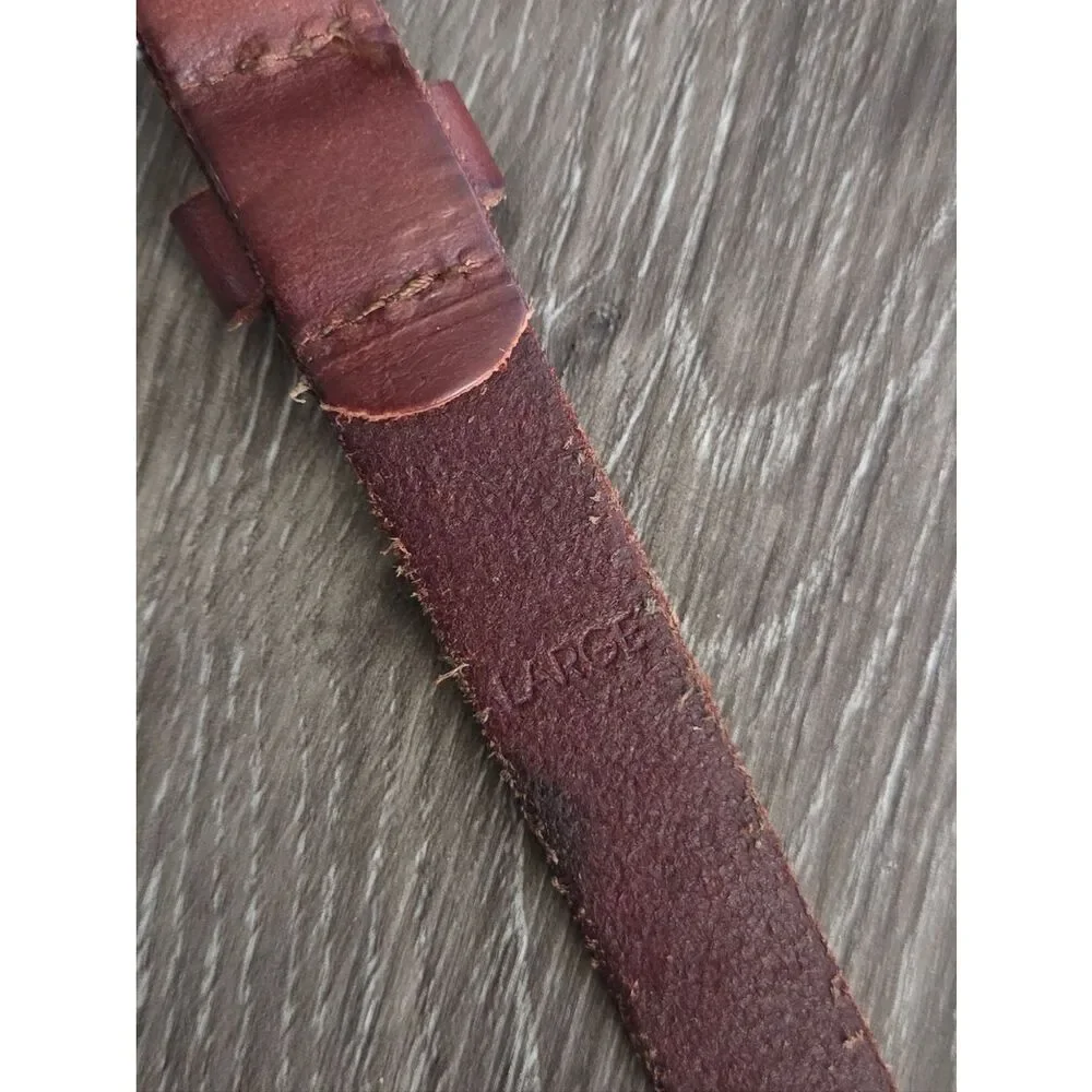 Volcom Brown Skinny Leather Belt - Classic Casual - Large